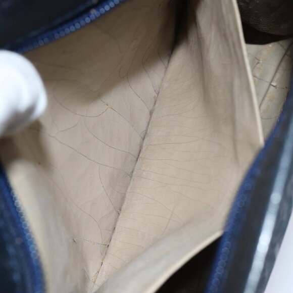 Christian Dior Trotter Canvas Clutch Bag Navy Auth - Picture 12 of 16